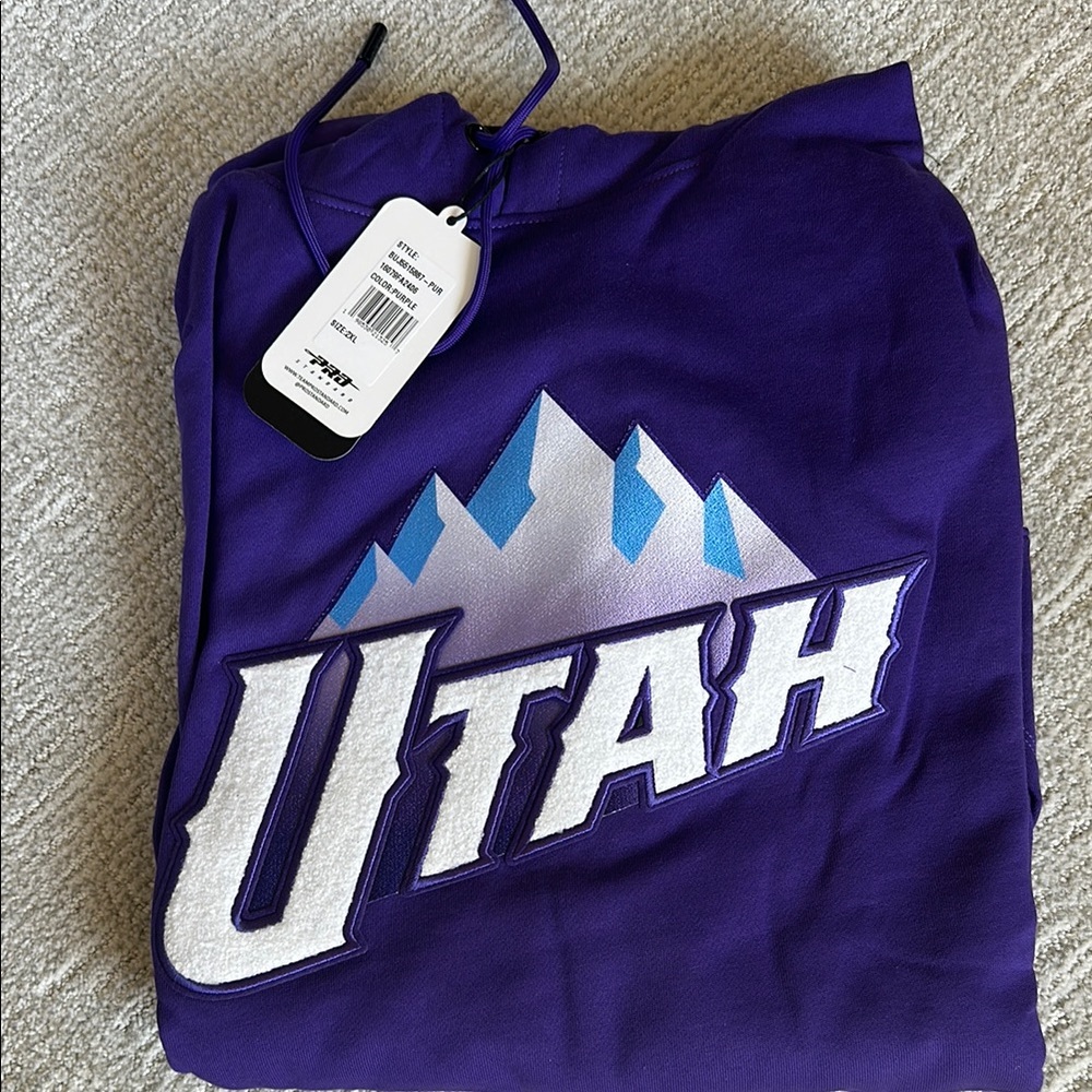 Purple Utah Men's Hoodie 2XL